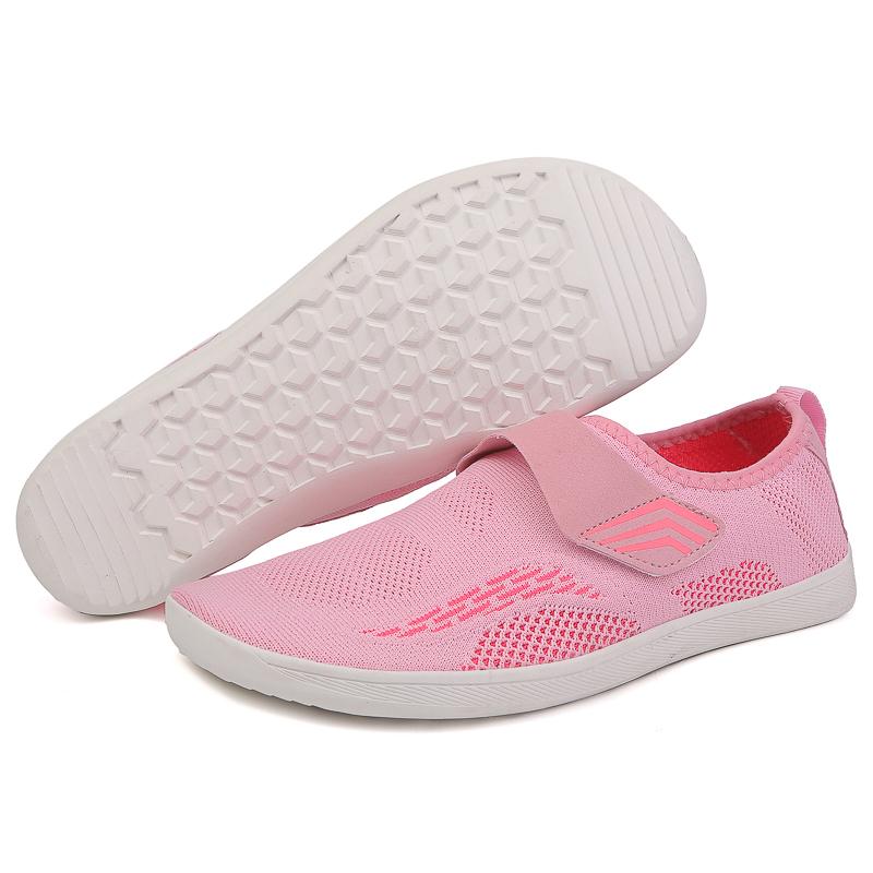Удобная обувь для ходьбы с широким носком, вязаная, легкая, повседневная, спортивная обувь, мужская, женская, балетки, эластичные, нескользящие, тренировочные кроссовки