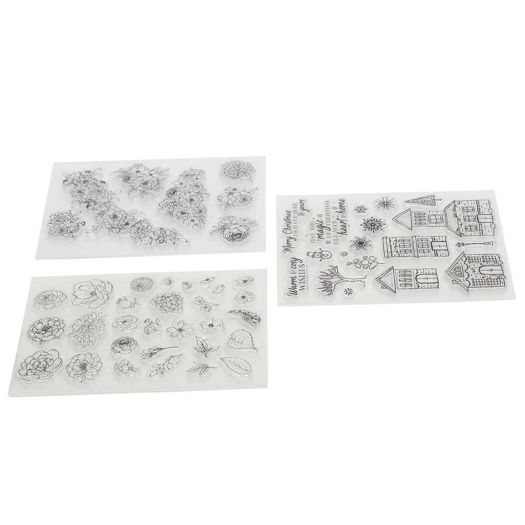 3 шт. прозрачный штамп резиновый журнал альбом украшения ремесло подарки аксессуары