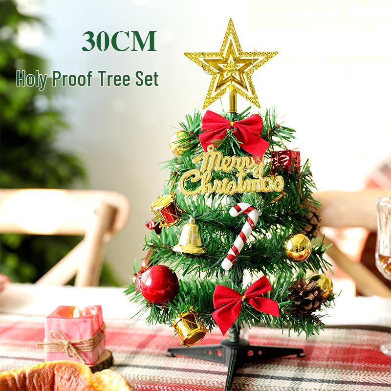 Светящийся ПВХ Мини Набор Рождественской Елки (30см и 50см) для украшений