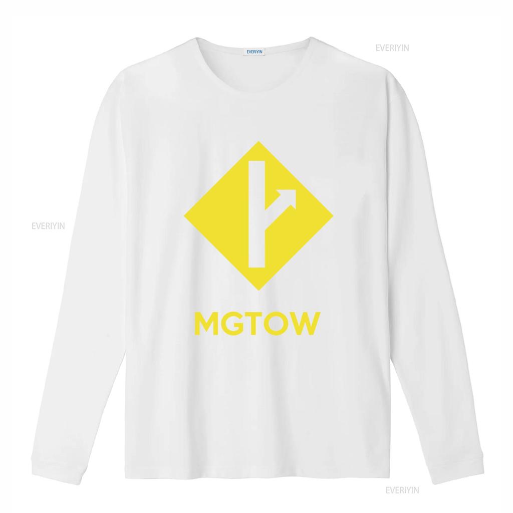 Mgtow Men Going Their Own Way Yellow Sign Arrow T Shirt vintage Washed Casual fashion Comfortable homme graphic Versatile