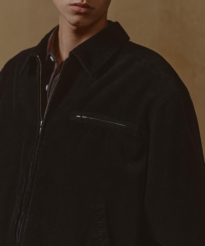 Musinsa Standard 8W Corduroy Work Jacket [Black]