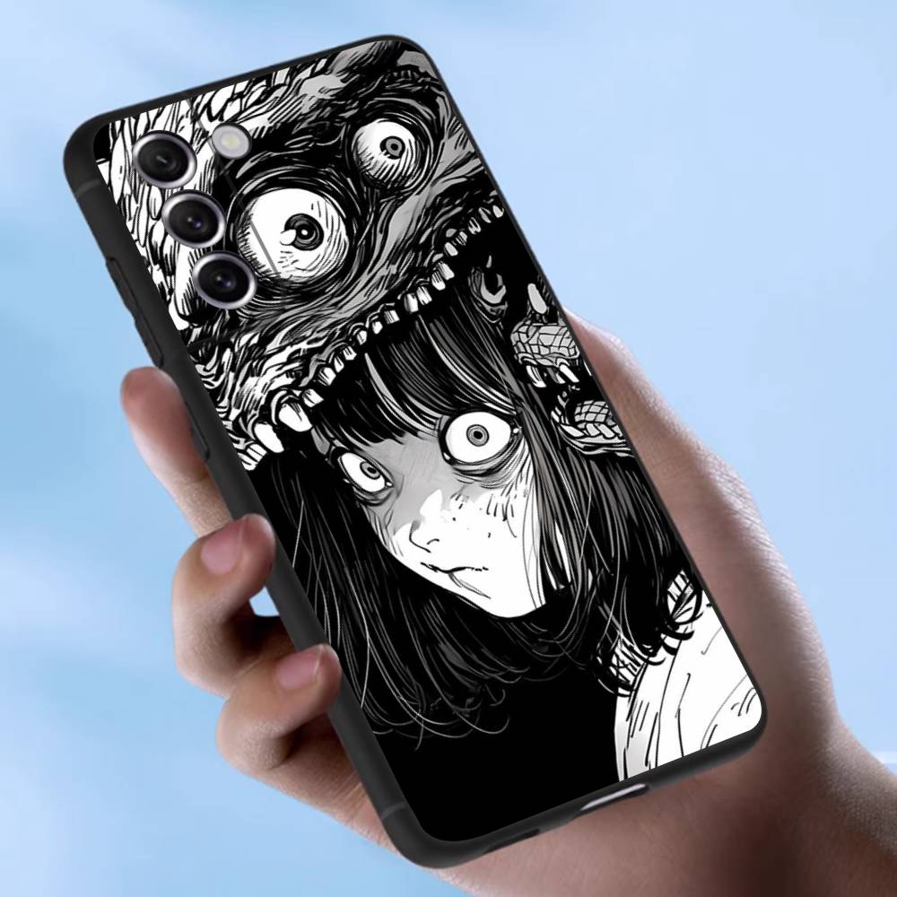 Чехол для Samsung Galaxy с изображением японского хоррор-манга Чехол S25 S23 S22 S21 S30 S20 S10 Ultra Plus FE Мягкий чехол из ТПУ