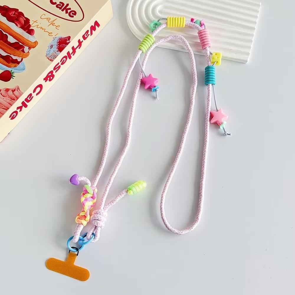 Colorful Crossbody Key Chain Pendant Anti-Lost Long Hanging Rope For Mobile Phones and Card