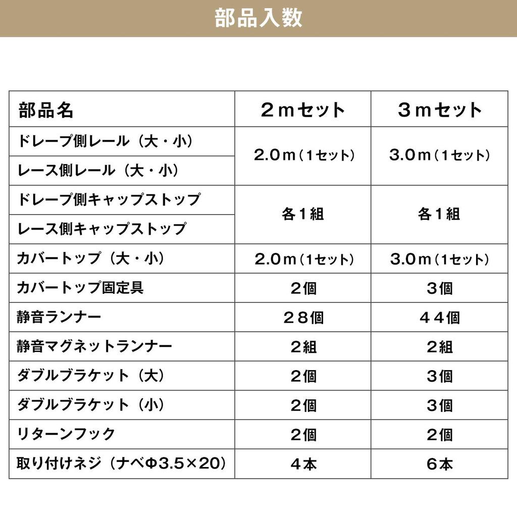 Extendable Curtain Rail "Cover Top Extendable Rail with Return" 1.1m-2.0m Color: Brown Silent Runner Installation Requires One Screwdriver
