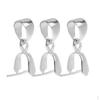 3x Pinch Bail Clasps Hook DIY Jewelry Making Findings 925 Sterling Silver