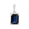 Серебряная подвеска с сапфиром nano 1.26ct (2203414)