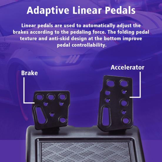 Руль контроллера с ручным тормозом и функциями переключения передач Полное вращение на 180 градусов