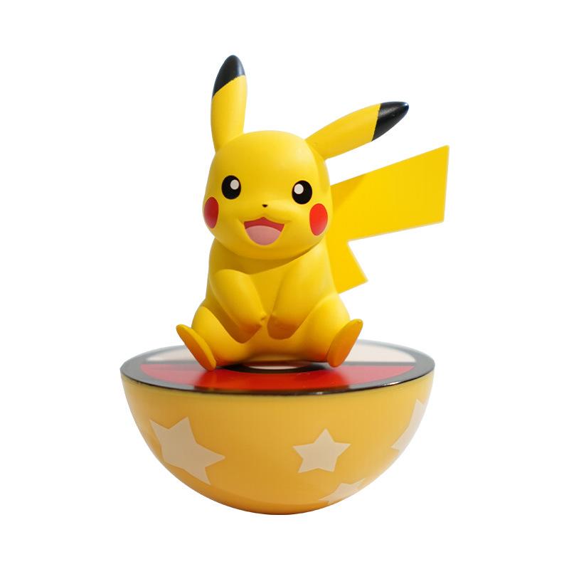 Pokémon Sitting Figurine Series: Roly-poly Decompression Toy for Home or Office Decor