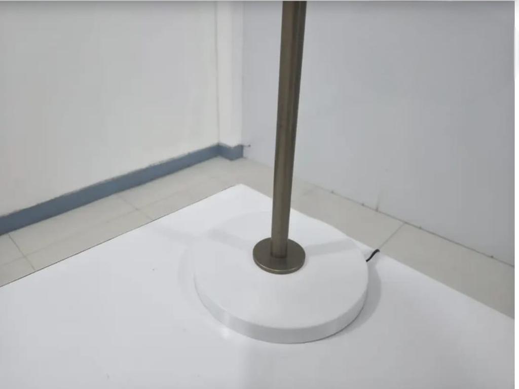 Handmade Table Lamp Raw Brass and White Table for Home Décor Desk Lamp