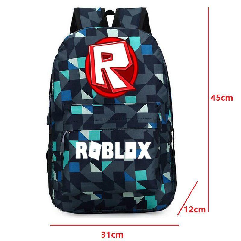 Стильный рюкзак Roblox для детей с ярким мультяшным рисунком и большим объемом