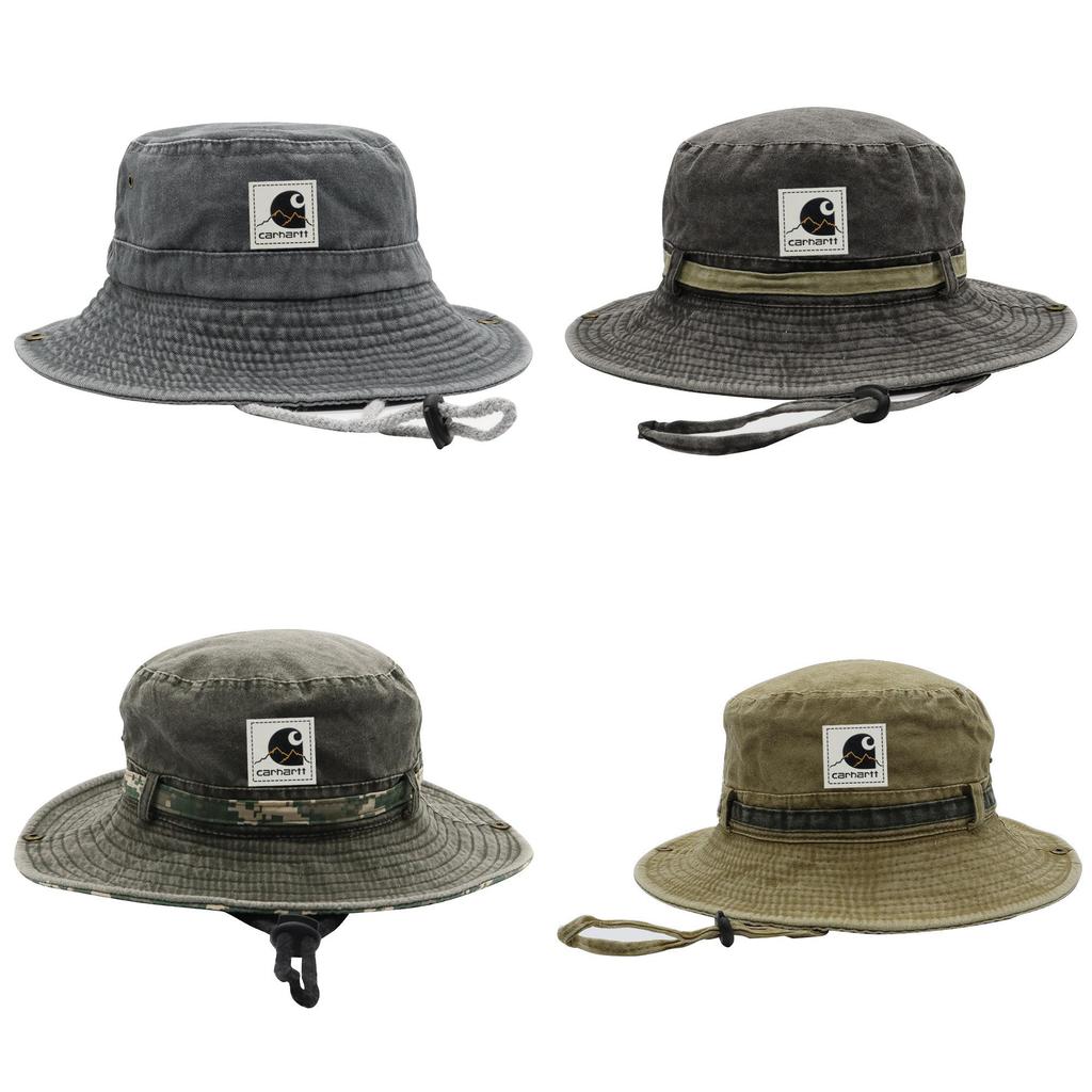 Fisherman Hat Men Women Outdoor Sun Protection Cotton Wide Brim Foldable Mesh For Summer Fishing Trips