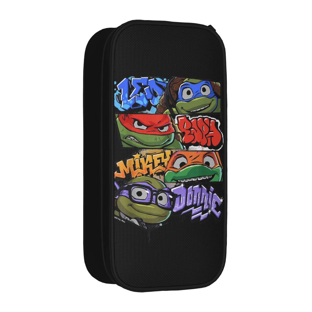 Fashion TMNT T-Turtles Pencil Cases Pencilcases Pen Box for Girl Boy Large Storage Bag Students School Zipper Stationery