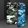 Чехол для iPhone 7 8 17Air 13 12 11 17 Pro Max XS Max XR 15 16 14 Plus Черный Мягкий Чехол для Телефона Камуфляжный Рисунок