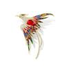 High-End Fashion Chinese Style Enamel Color Phoenix Brooch Women'S Personality Temperament Coat Cardigan Corsage Design Sense Pin