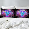 Colored Mushroom Three-Piece Quilt Cover 3D Digital Printing Bedding Set Mandala Bed Cover