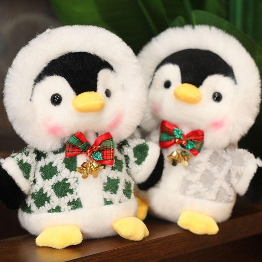 Fluffy Christmas Penguin Plush Toy PP Cotton Penguin Plush Doll  Decorate Present
