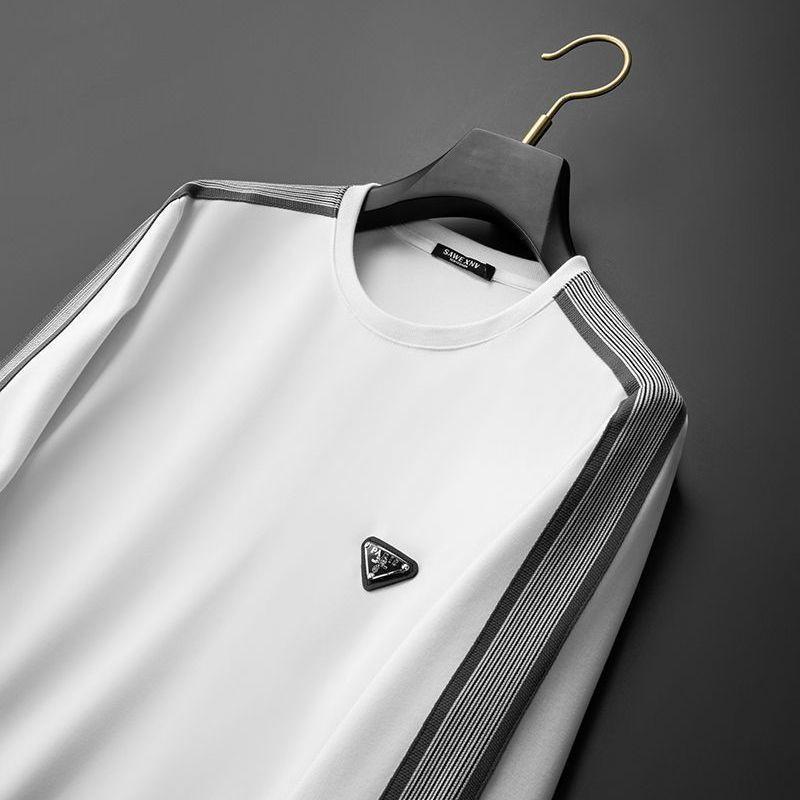 Mens Slim Fit Crewneck Sweatshirt Fashion Casual Long Sleeve Top Wear 180-250g Multiple Sizes