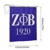 Логотип женского студенческого общества Zeta Phi Beta Греческая буква 1920 Занавеска для душа Ванная комната Полиэстер Водонепроницаемые Занавески для ванной с крючками