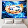 Soccer Ball Bursting Through Tapestry Hanging for Bedroom,Livingroom, Playroom,Decor Art Room Wall Tapestry Holiday and Birthday Gifts