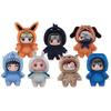 Оригинальная серия Naruto Shippuden Beast Party Виниловая фигурка Плюшевая текстура Сюрприз-бокс Чиби Какаши Саске Коллекционная Мягкая Плюшевая Обнимательная