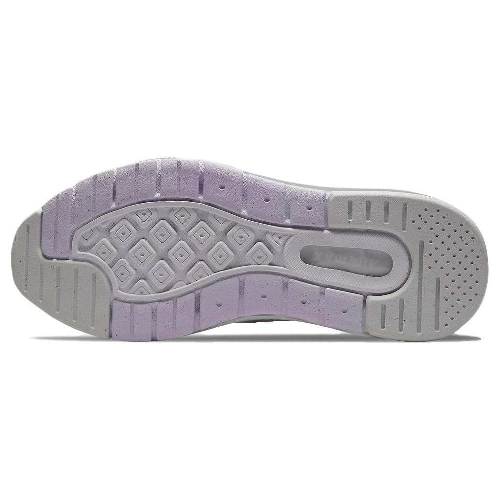 Nike Air Max Genome Ретро Спортивные Удобные Модные Ткань Синтетическая Кожа Низкий Верх Повседневные Кроссовки для Бега Детские кроссовки Белый Светло-Фиолетовый CZ4652-102
