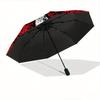 1pc Creative Design Resident Evil Cartoon Umbrella, Portable 3-Fold Compact Umbrella, Suitable for Camping, Hiking and Travel, Ideal Easter Birthday G