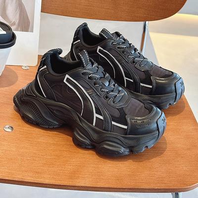 Женские летние новые универсальные кожаные повседневные спортивные туфли на толстой подошве, увеличивающие рост, маленькие белые туфли