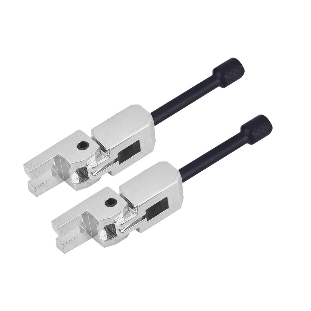 6Pcs Tremolo Bridge Saddles Replacement Part for Electric Guitar(Silver Black)