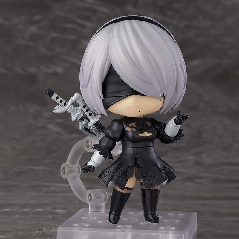 Аниме Q-версия NieR Automata 2B Фигурка Действия YoRHa Тип 2 B Модель Игрушка Кукла Коллекционная Рождественский Подарок