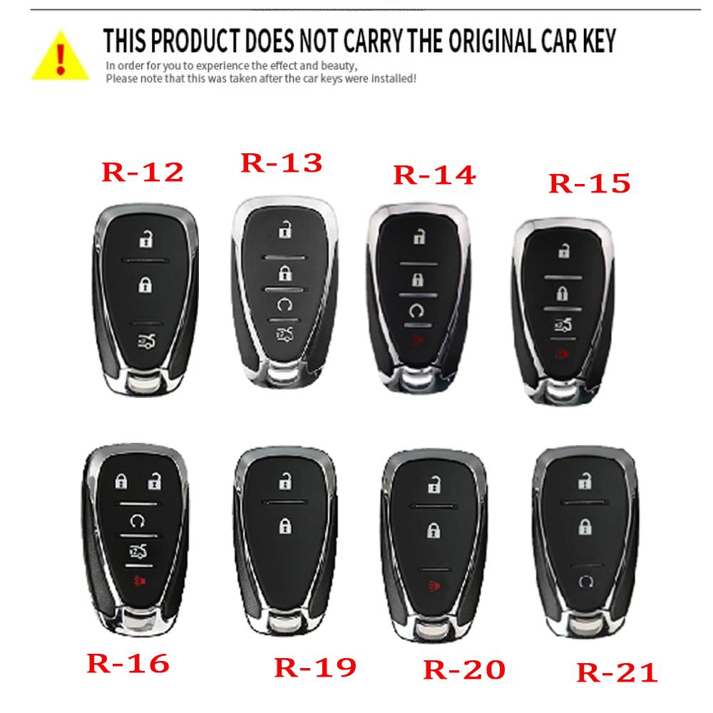 TPU Car Key Fob Cover Case for Chevrolet 2017-2019 Chevy Malibu Camaro Cruze Traverse Sonic Volt Bolt Equinox Spark Blazer Onix jd2