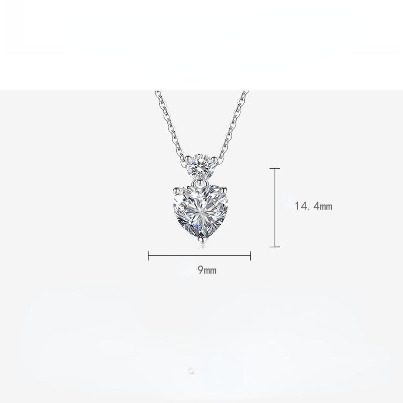 BELLA BOX Ожерелье с подвеской в ​​форме сердца, модные ювелирные изделия для свадьбы и помолвки, многоцветные