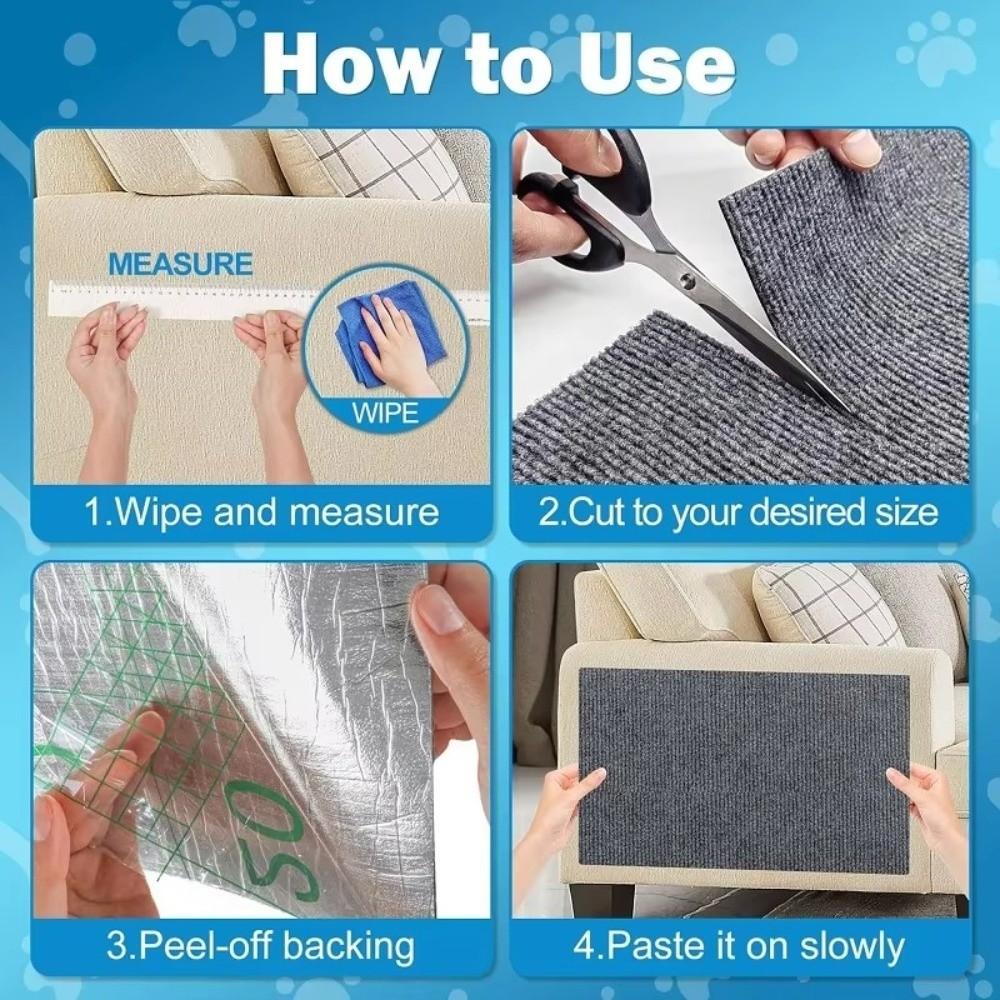Recyclable Cat Scratching Mat Board Self-adhesive Cat Scratching Board Furniture Protection