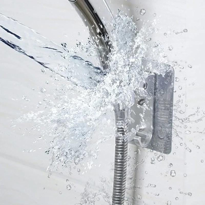 Прочный клей, 90°, алюминиевый настенный гель, держатель для насадки для душа, регулируемый кронштейн для аксессуаров для ванной комнаты