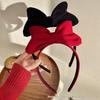 2025 Red Velvet Bow Headband for Women and Children - New Year’s Eve and Christmas Hair Accessory