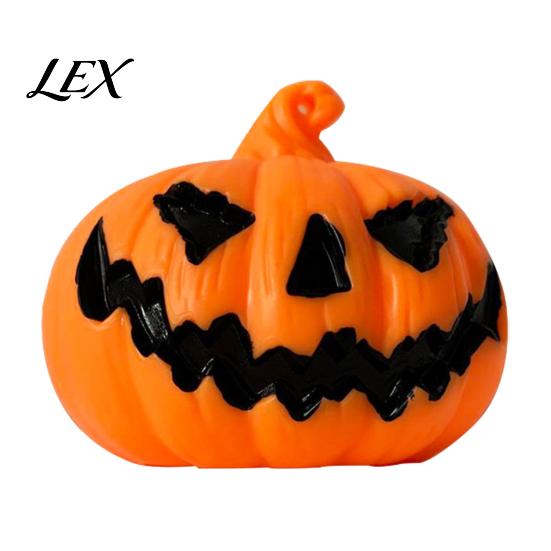 Led Ghost Face Lamp Halloween Pumpkin Night Light, Decorative LED Lantern, Lighted Figurine Mysterious Theme Lighting for Home Party Desktop