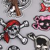 New Embroidered Punk Style Skull Patch Shoe and Hat Decoration Badge Clothing Accessories Embroidery Cloth Sticker