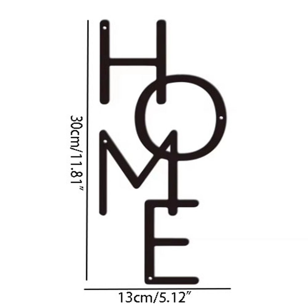 Handicraft Vertical English Sign Wall Mounted Metal Wall Pendant Home Metal Sign  Wall Decor