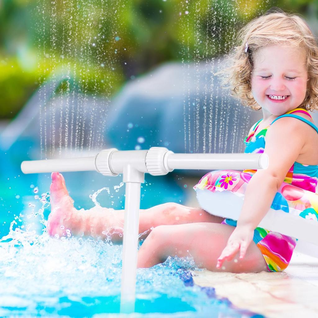 Swimming Pool Waterfall Fountain Kit Feature Water Spay Pools Spa Decorations Pool Cooler Easy Install Swimming Pool Accessories