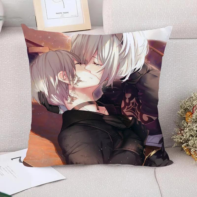 Декоративная наволочка Nier Automata Осенний декор Диванные подушки Наволочка x Наволочки для подушек для кровати Наволочки