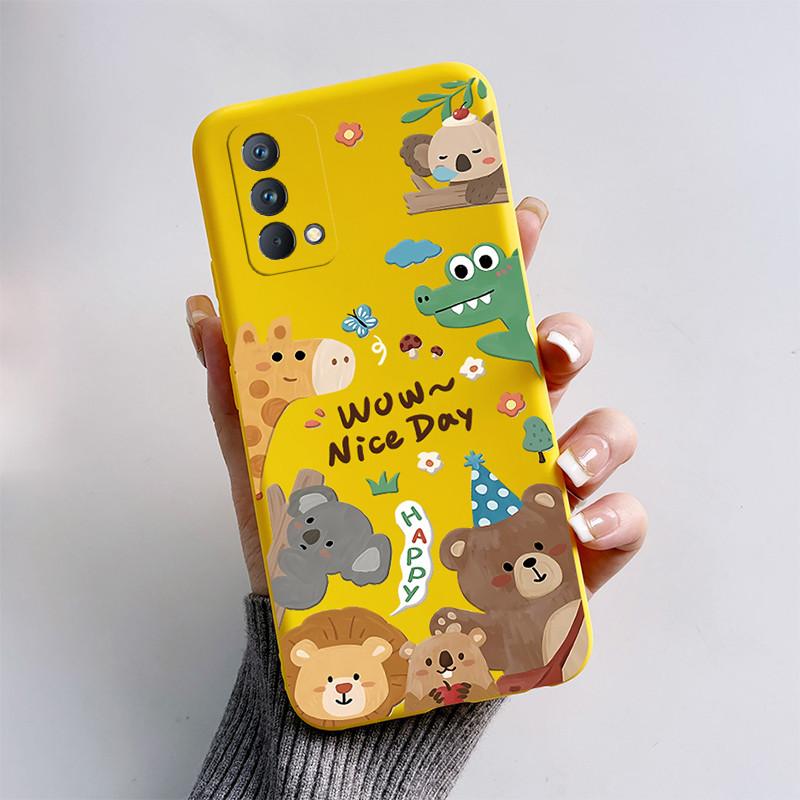 Мягкий ТПУ чехол для Realme GT Master Edition Чехол Милый Мультяшный Забавный Кот Бампер Capa Coque для OPPO Realme Q3 Pro Carnival Fundas