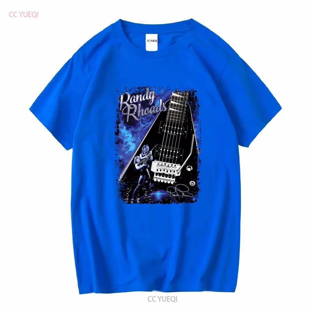 Vintage Randy Rhoads Guitar Hero Cotton Black S 5XL T Shirt vintage Washed streetwear designer clothes Unisex Comfortable
