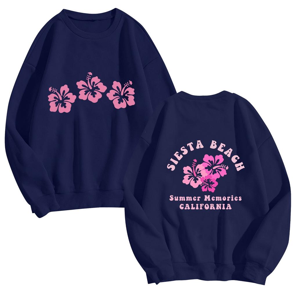 Женская мода повседневная однотонная блузка с длинным рукавом и круглым вырезом