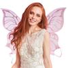 Крылья феи из органзы, крылья ангела, легкие крылья бабочки эльфа, костюм на Хэллоуин, реквизит для фотосессии для косплея, вечеринки