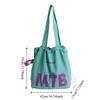 Light Weight Letter Shoulder Bag Nylon Tote Bags Simple Drawstring Bags  Ladies