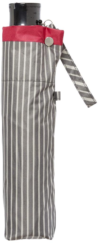 Folding Umbrella MOONBAT Sweet Jasmil Mixed Stripe Folding Umbrella Umbrella for Rain and Sunshine Simple Stylish Cute UV Light PU Black Black Rib