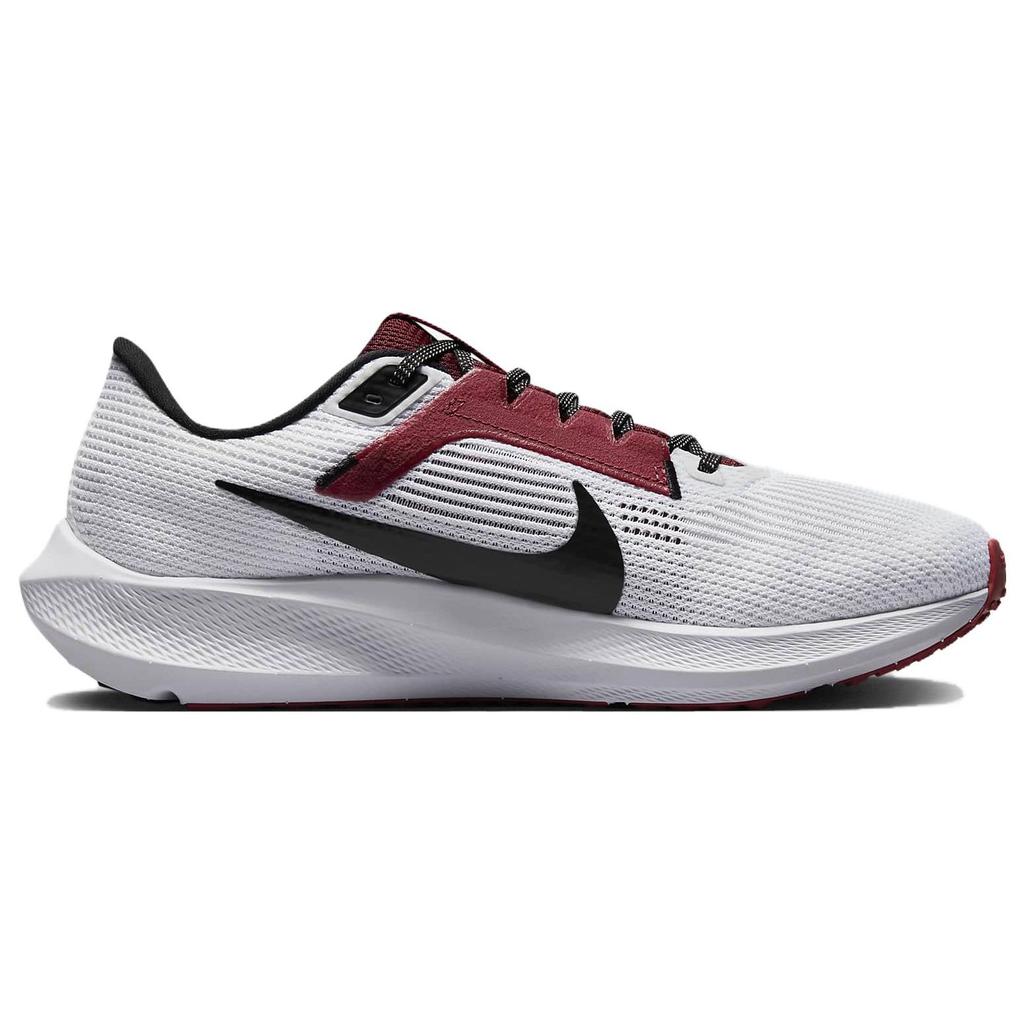 Nike Air Zoom Pegasus 40 Morehouse мужские кроссовки белые темно-кардинальские черные DZ6002-100