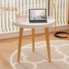 Round End Table with 3-Legs Heavy Duty Detachable Mini Desk Bedroom Kitchen Living Room Small Space Sofa Bedside Nightstand Side Coffee Table