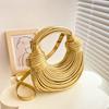 Luxury Evening Purses for Women Golden Noodle Knot Design Dinner Party Clutch Bag Luxury Designer Purses and Handbags