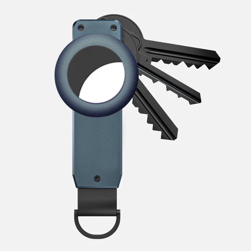 Многофункциональный металлический брелок с держателем AirTag для использования на открытом воздухе