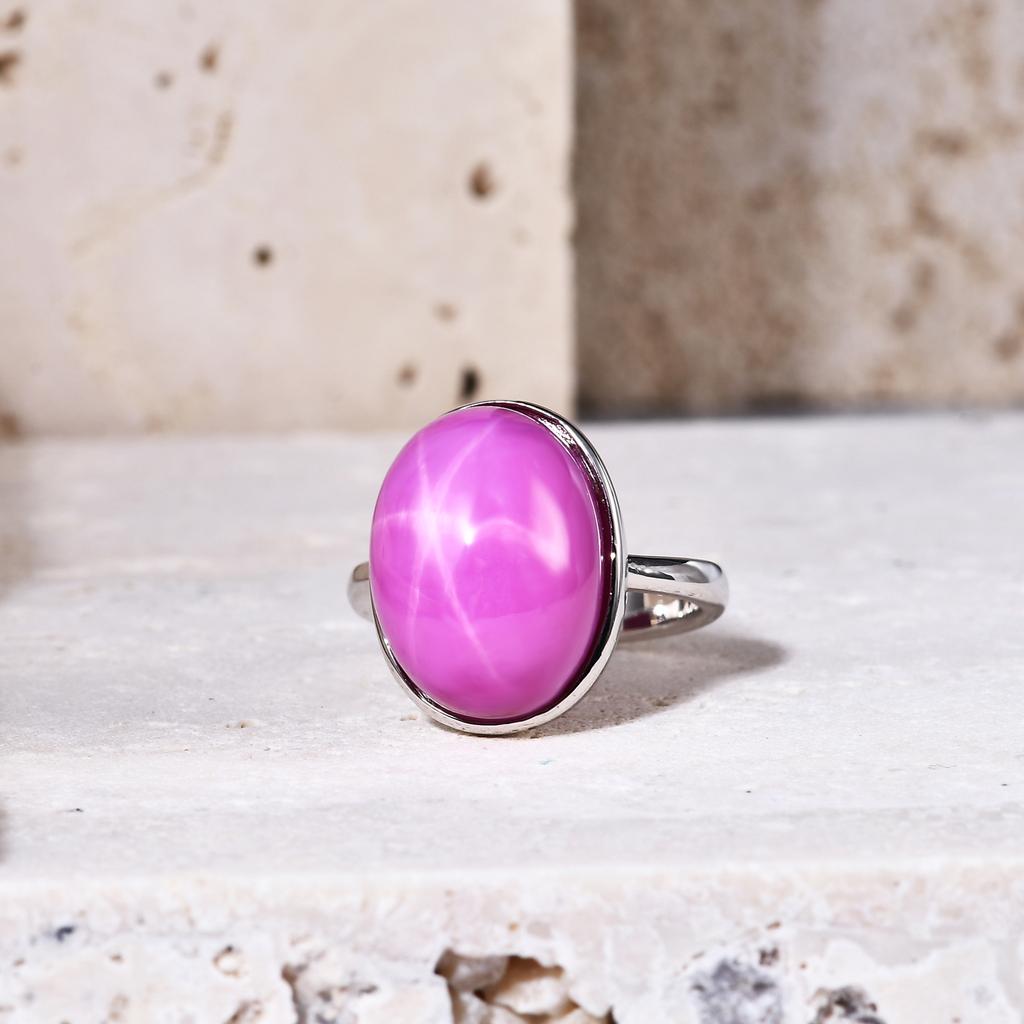 Потрясающее коктейльное кольцо Gb с драгоценным камнем, 12x16 мм, лабораторный синий линди-звездный сапфир, кольца из стерлингового серебра 925 пробы, подарок для нее